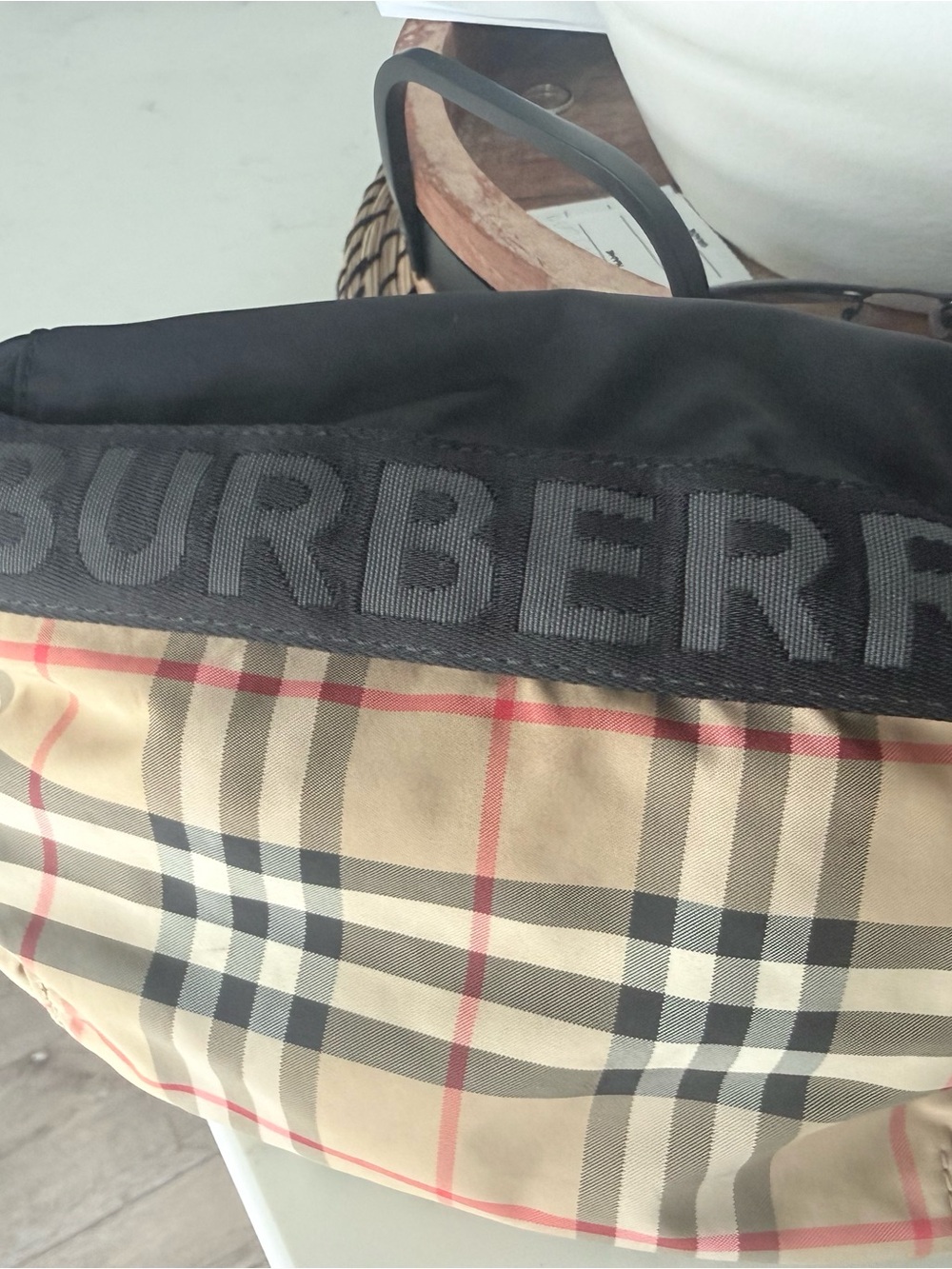 Burberry Classic Nova Check Belt Bag with Black Logo Strap - Picture 3 of 16